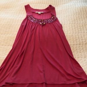 Cache bejeweled pink top